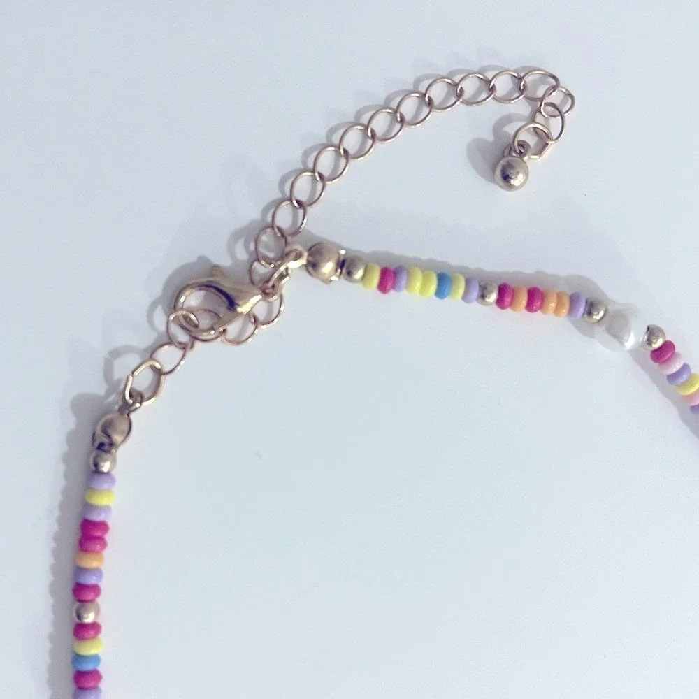 Art Class And Wild Fable Necklaces Hoop Earrings Bundle Gold Tone Colorful